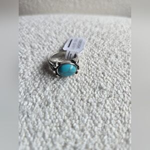 NWT! SET OF 2, Free People, Stone And Silver Ring, Size 7